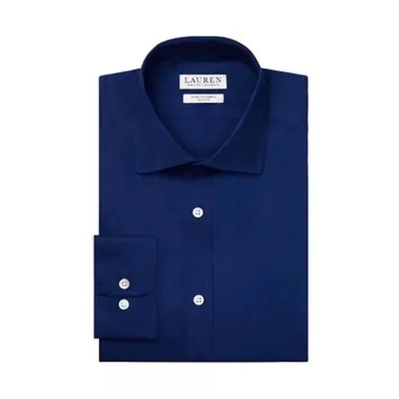 slim fit dress slacks Van Heusen Slim Fit Ultra Wrinkle Free Stretch FLEX Solid Dress Shirt in  Grey Mist main image 0